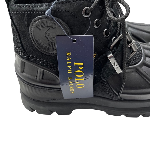 Polo Ralph Lauren Men’s Oslo Low Boot Leather & Suede Black 7D main image 14